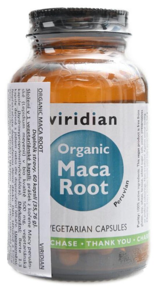 Maca Root 60 kapslí Organic exp 27.9/2026