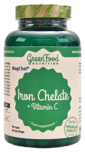 Železo - Iron chelate + vitamin C 90 kapslí