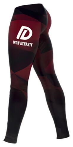 Unisex leginy cherry/black elastické
