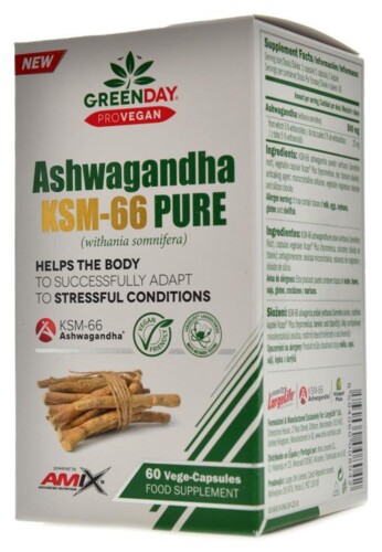 Provegan Ashwagandha KSM-66 pure 60 vege kapslí