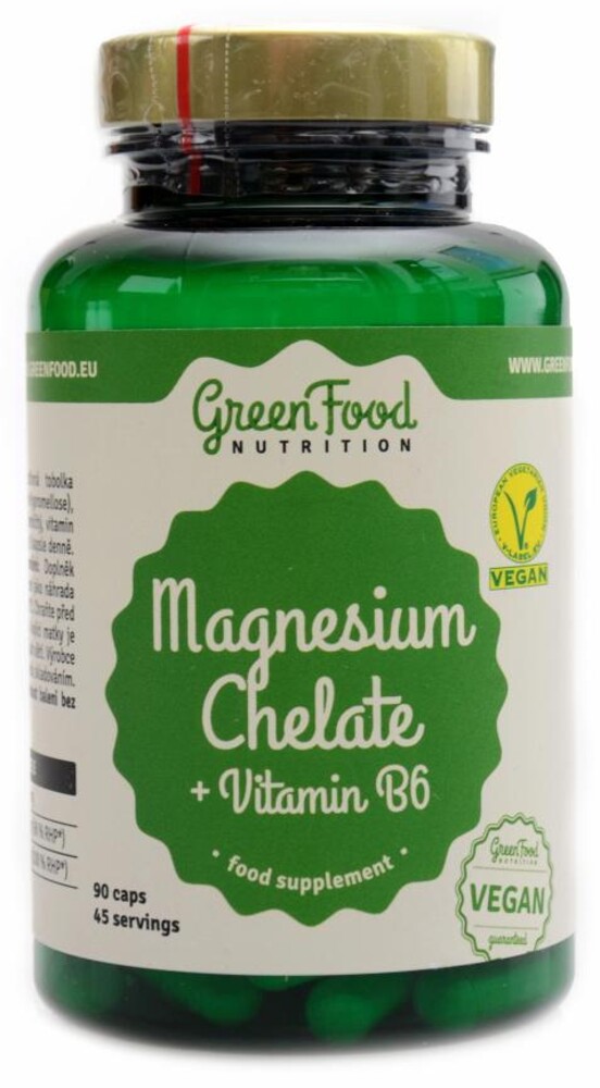 Magnesium chelate + vitamín B6 90 kapslí