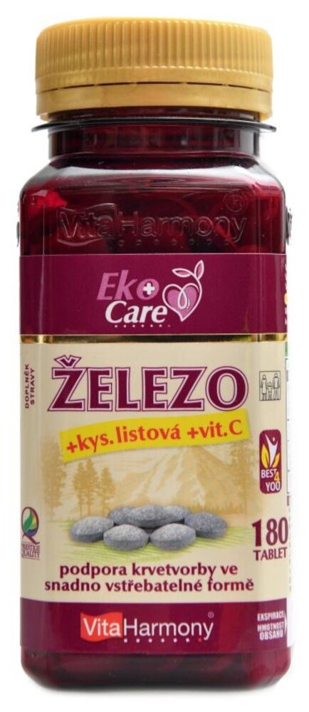 VE Železo 20mg s kyselinou listovou a vitamínem C 180 smartpills