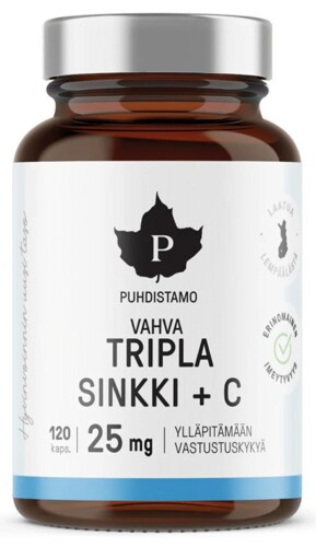 Triple Zinc 25mg + Vitamin C 120 kapslí (Zinek s vitamínem C)