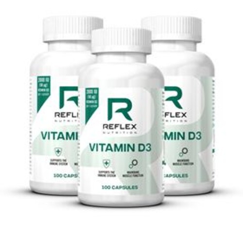 Vitamin D3 100 kapslí 2 + 1 ZDARMA