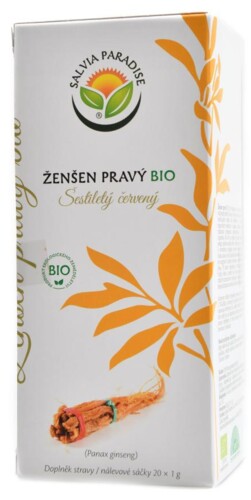Ženšen pravý červený 6ti letý nálevové sáčky 20 x 1 g