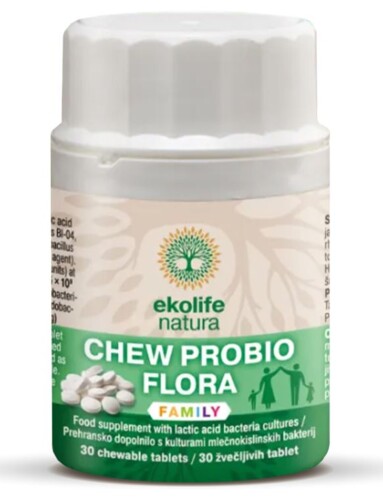 Chew Probio Flora Family 30 žvýkacích tablet