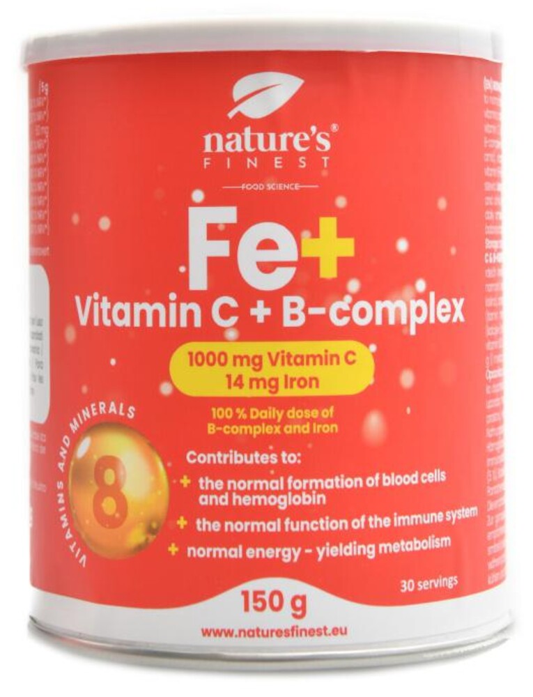 Železo + Vitamin C + B-Complex 150g