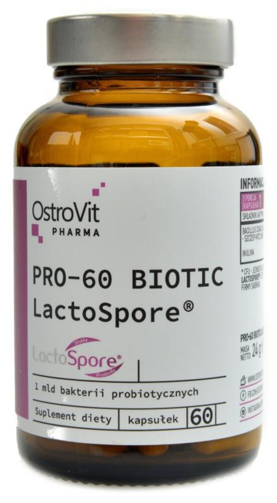 Pharma pro-60 biotic lactospore 60 kapslí probiotika