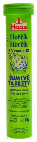 Hořčík + B6 citron 20 šumivých tablet