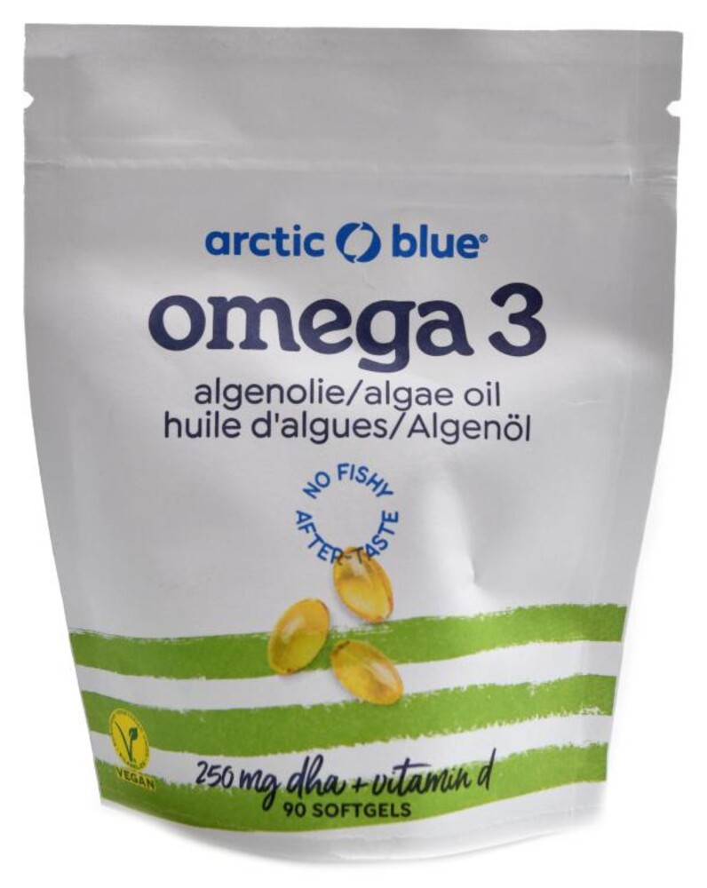 Vegan Omega 3 Algae 90 kapslí (250mg DHA & Vitamin D 400IU)