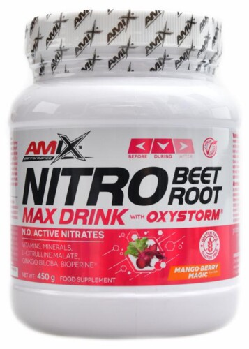 Nitro beet root max powder drink xith oxystorm 450 g