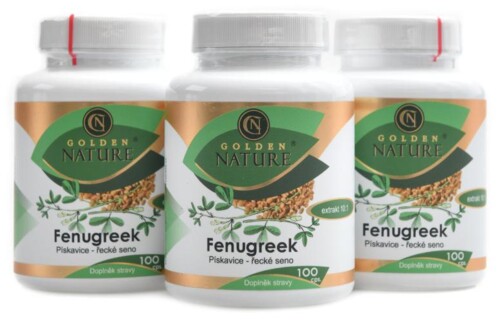 Fenugreek pískavice řecké seno 300 kapslí