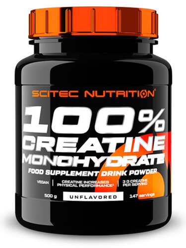 100% Creatine Monohydrate unflavored 500 g