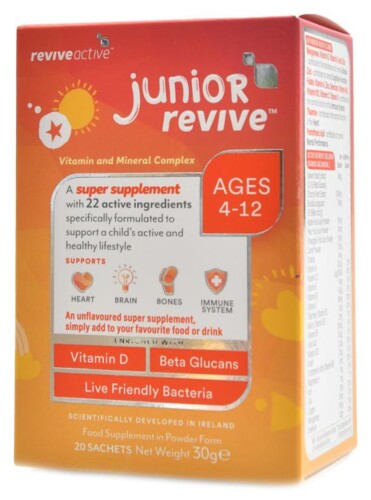 Junior Revive 20 sáčků natural bez příchutě