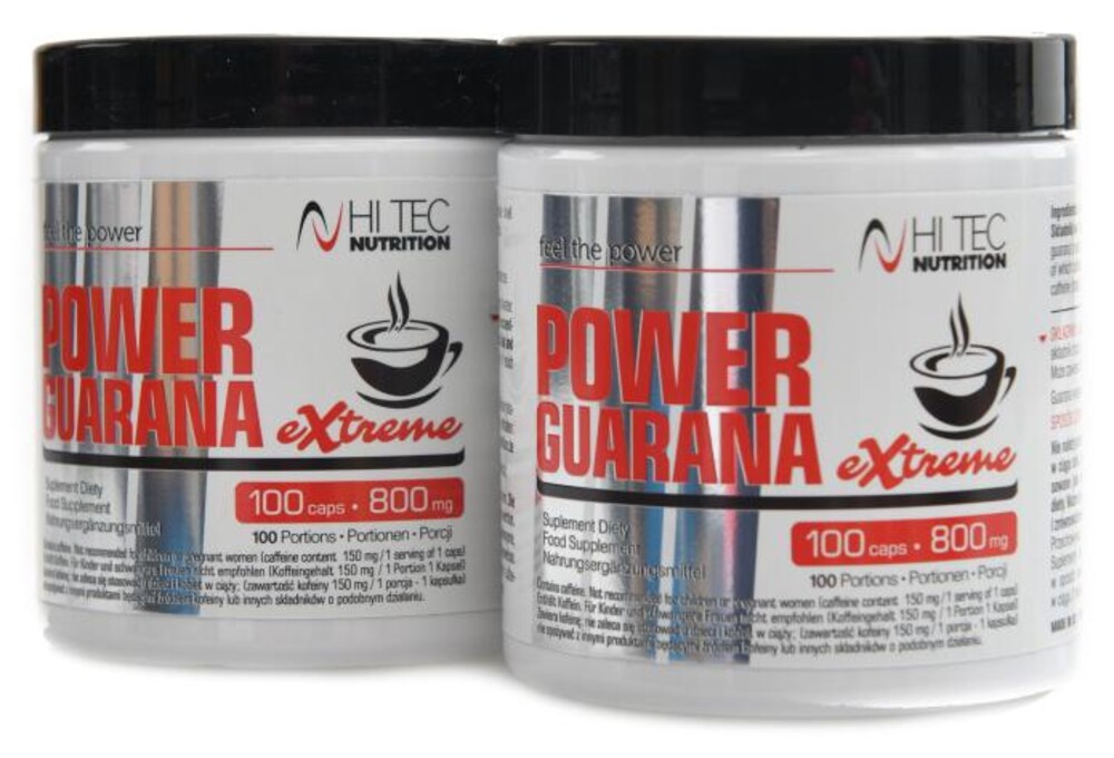 Power Guarana extreme 800mg 2 x 100 kapslí