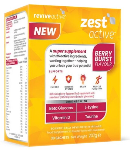 Zest Active 30 sáčků (Energie, imunita, mozek, funkce svalů)
