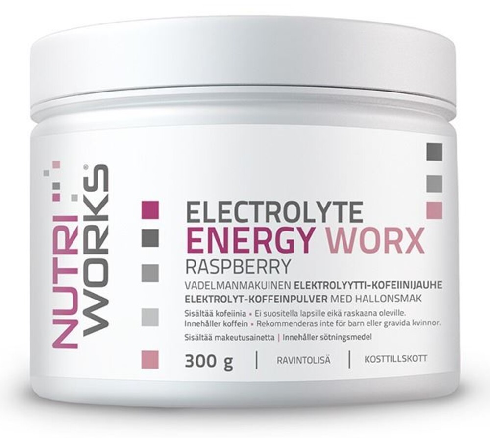 Electrolyte ENERGY Worx 300g malina