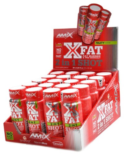 X-Fat 2 in 1 SHOT 20 x 60ml BOX Fruity