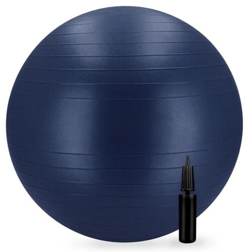 FITBALL Gymnastický míč 75 cm včetně pumpičky navy