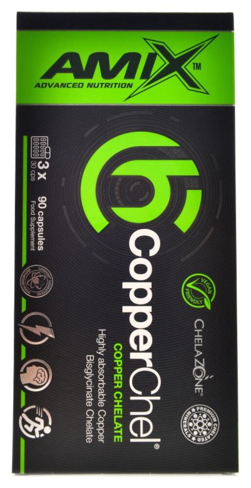 Copperchel Copper chelate 90 kapslí