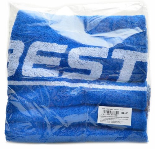 Ručník towel 70 x 130 modrý design Best body nutrition