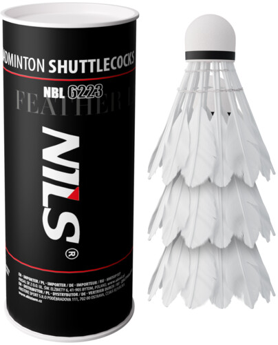 Badmintonové míčky z peří NBL6223 s LED 3 ks