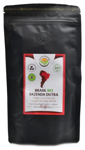 Káva Brasil BIO 100 g - 100% arabica zrnková čerstvě pražená