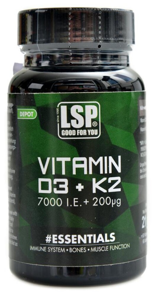 Vitamin D3 7000 IU / K2 200mcg 60 vege kapslí