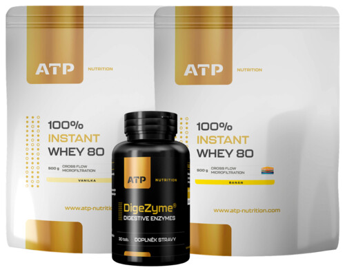 AKCE 1+1 Nutrition 100% Instant Whey 80 CFM 500 g + ZDARMA DigeZyme 30 tob