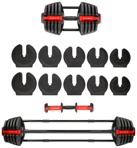 Jednoruční / obouruční variabilní činka SGR40 PRO SET 2v1 40 kg