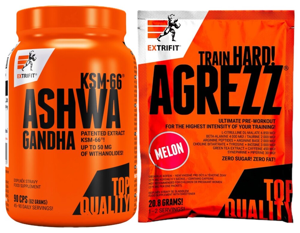 AKCE Ashwagandha KSM-66® 90 cps + ZDARMA Agrezz 20,8 g