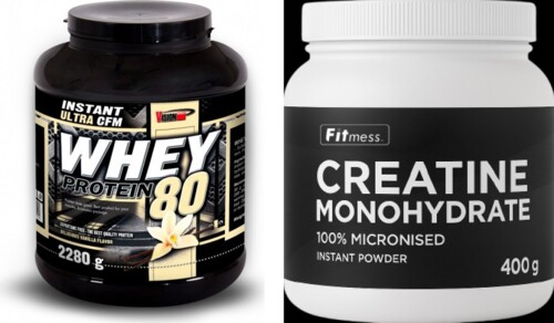 CFM whey protein 80 2280 g + Fitmess Fitmess Creatine Monohydrate 400g