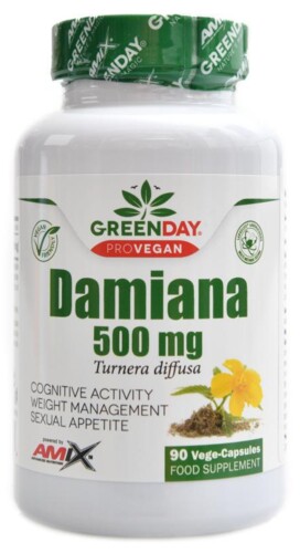 Damiana 500mg provegan 90 kapslí
