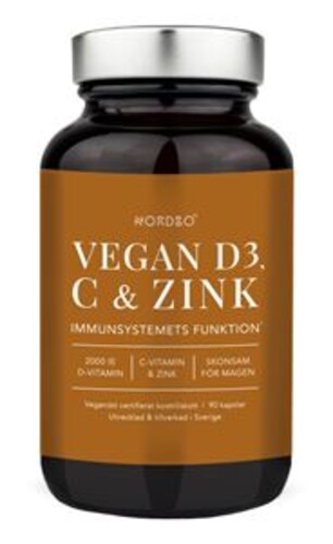 Vegan D3, C and Zinek 90 kapslí