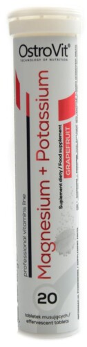 Magnesium + potassium 20 effervescent tablet šumivé tablety