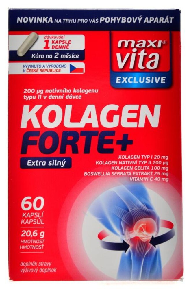 MaxiVita kolagen forte + 60 kapslí