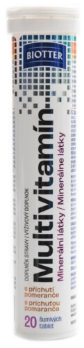 Multivitamín pomeranč 20 šumivých tablet