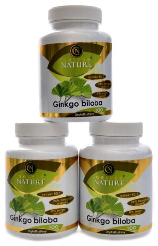 Ginkgo biloba extrakt 50:1 60mg 300 kapslí