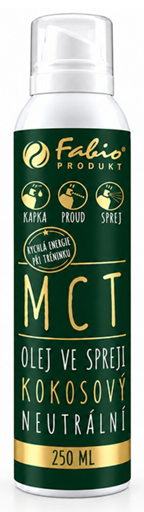 Olej ve spreji MCT kokosový neutrální 250 ml