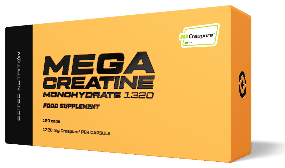 Mega Creatine Monohydrate 1320 mg 120 cps