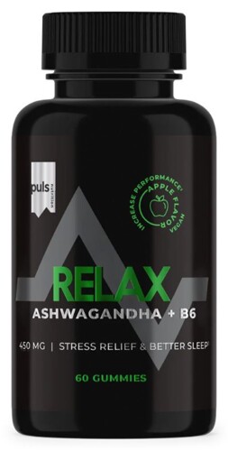 Relax Ashwagandha + B6 60 gummies apple