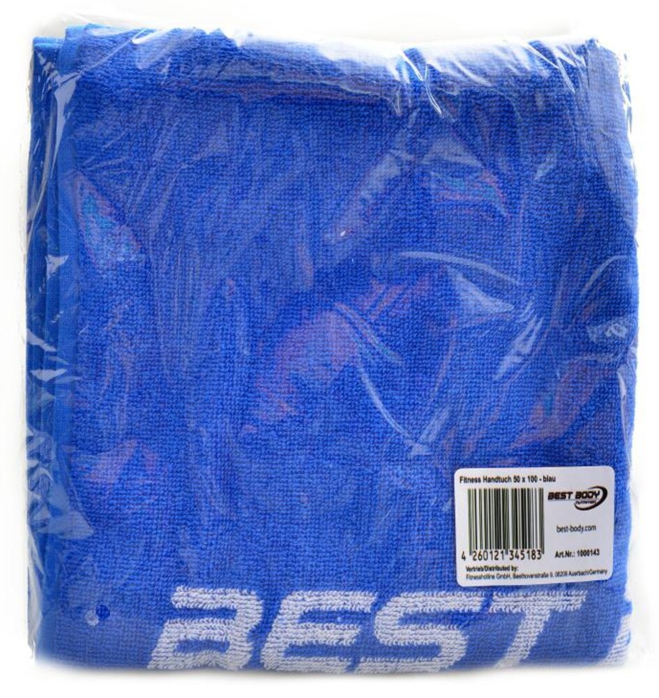Ručník towel 50 x 100 modrý design Best body nutrition