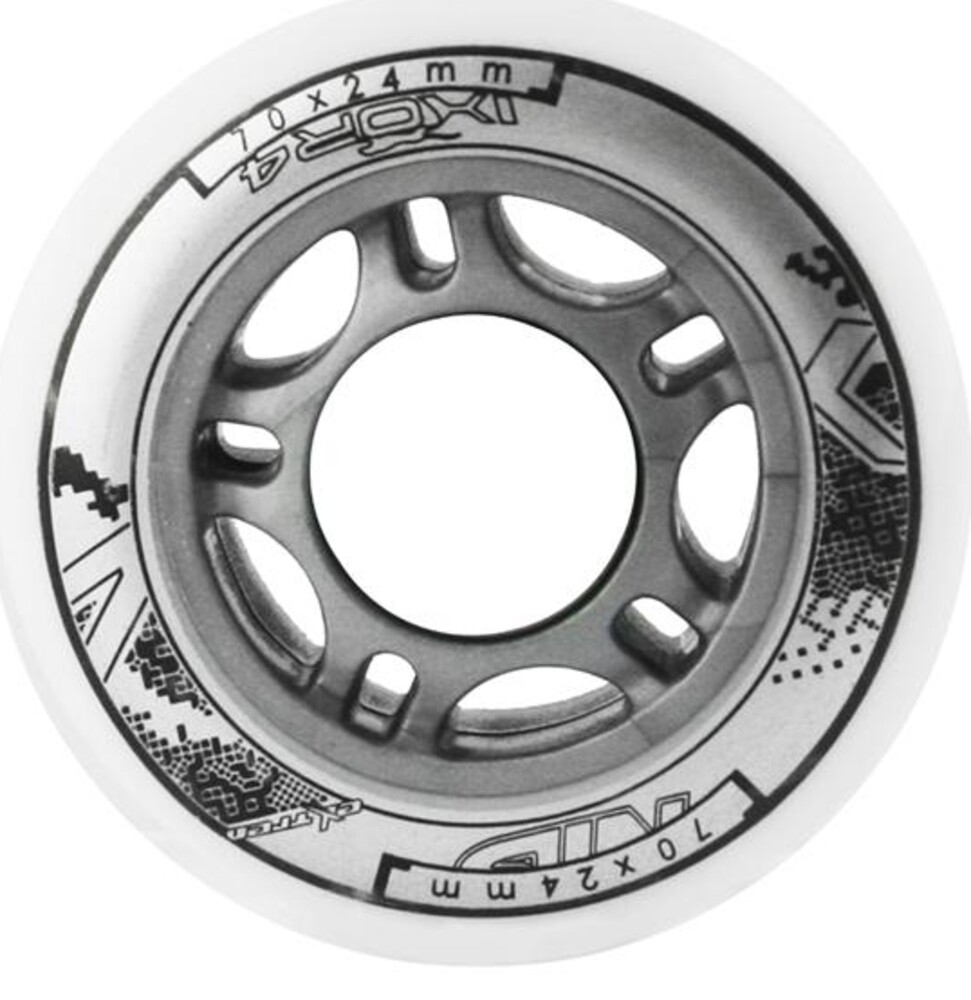 KOLEČKA PU 70x24 BÍLÉ (4KS) 