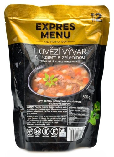 Hovězí vývar se zeleninou 600g