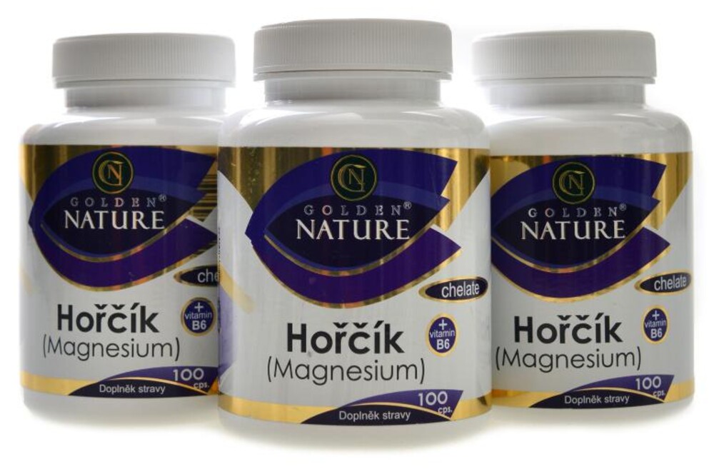 Hořčík magnesium chelate + B6 300 kapslí