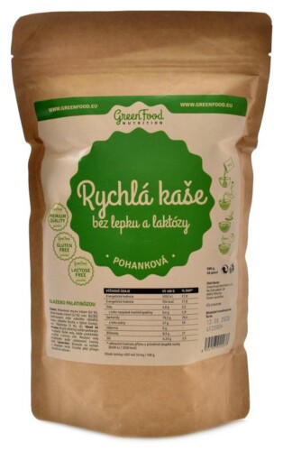 Low sugar rychlá kaše pohanková 500 g Low sugar buckwheat mash natural