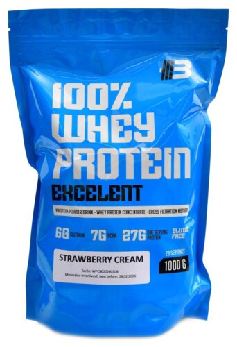 Excelent 100% WPC whey protein 80 1000g