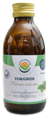 Pískavice Fenugreek BIO 120 kapslí Trigonella foenum-graecum
