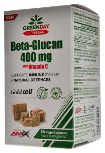 Provegan Beta Glucan 400 mg vitamin C 60 vege kapslí