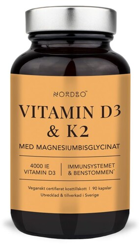 Vitamin D3 4000IU a K2 100μg 90 kapslí